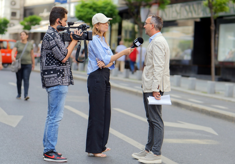 Interview on the street